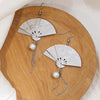 Silver Folding Fans