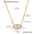 Zircon Evil Eye Necklace Bracelet Plus Satellite Bead Chains view 7