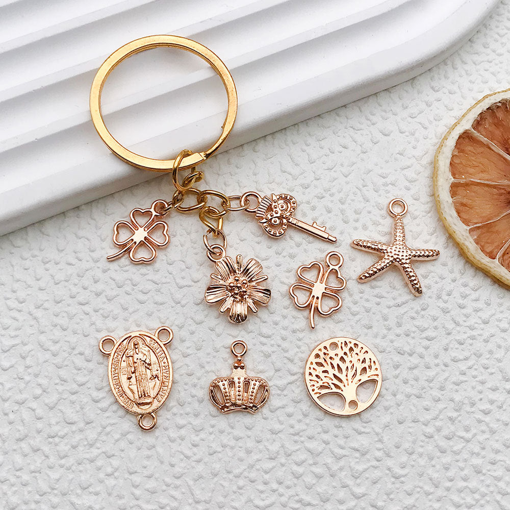 KC Gold Tone Zinc Alloy Vintage Theme Charm Pendant for DIY Necklace Earring Phone Case