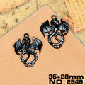 Black Alloy Animal Charm Assortment in Ten Designs view 11