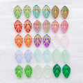 Fifteen-Color Gold-Edged Translucent Leaf Glass Bead Collection view 6