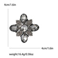 Faceted Crystal Flower Brooch in Six Rich Color Options view 10
