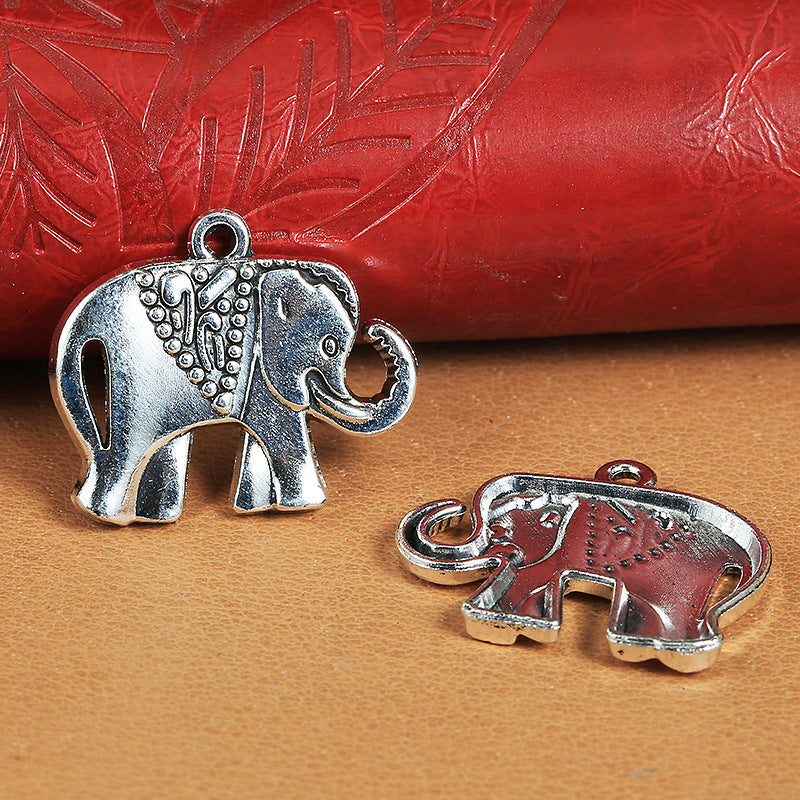 22x25mm Vintage Elephant Alloy Charm Pendant