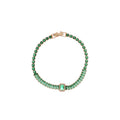 Baguette Crystal Tennis Bracelets Multi Color Center Stone view 5
