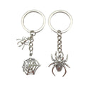 Halloween Metal Charm Keychains: Spider, Skull, Ghost, Pumpkin Designs view 5