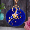 Blue-Horse Blue-Pompom