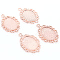 Small Oval Metal Pendant Trays in Four Finish Options view 7