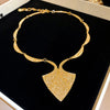 Gold Shield Necklace