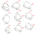 Geometric Multi Loop Pendant Connectors in Ten Shapes view 3