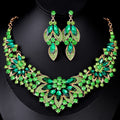 Black Silver Tone Flower Seven Designs Metal Necklace and Earring Set view 8