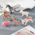 Flocked Resin Farm Animal Charms Horse Deer 6 Styles view 1