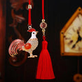 Mixed Rooster and Hen Vehicle Hanging Ornaments in Six Styles and Cord Only Option view 1