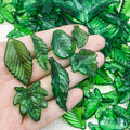 Green Leaf Glossy Charms with 11 Listed Options for DIY Jewelry Making view 2