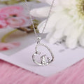 Silver Heart Elephant Always In My Heart Pendant Necklace view 2