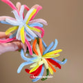 Pipe Cleaner Firework Duckbill Clip Rainbow and Pastel view 2