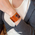 Acetate Wide Open Cuff Bracelets Tortoise Three Colors view 4