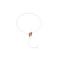Wood Butterfly And Flower Lariat Pendant Necklace With Cord view 5