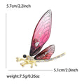 Gradient Resin Wing Dragonfly Brooch Rhinestone Six Colors view 5