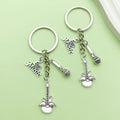 Guitar, Microphone and Saxophone Charm Keychains Featuring Red Guitar Across 11 Variations view 2