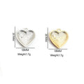 Rainbow Enamel Heart Jewelry Components For DIY Earrings And Bracelets Charms view 5