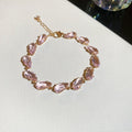 Oval Faceted Crystal Bracelets in Eight Bright Color Styles view 10