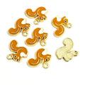 Enamel Squirrel Charms in Five Colors and Two Metal Tones view 9