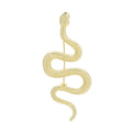 Large Textured Coiled Snake Statement Brooch in Two Finishes view 6