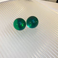 Transparent Colorful Round Resin Ball Stud Earrings view 10