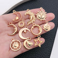 Gold-Tone Moon and Sun Metal Charms with 33 Listed Options view 4