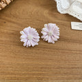 Daisy Stud Earrings in Six Soft Pastel Colorway Designs view 7