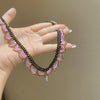Pink Brown Beads