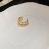 Gold Crystal Cuff
