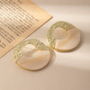 Cream Split Circles