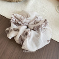 Oversized Fabric Scrunchie Sketch Print Floral 2 Styles view 4
