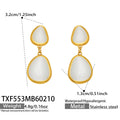 Oval Cat Eye Glass Stone Necklace Bracelet Earring Set view 12