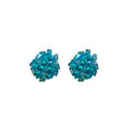Crystal Cluster Flower Stud Earrings in Four Colors view 5