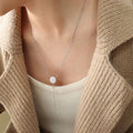 Starburst Zircon Disc Y Lariat Necklace With Bar Drop view 6