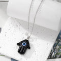 Resin Hamsa Hand Evil Eye Pendant Necklaces Ten Colors view 8