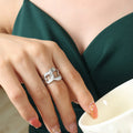 Chunky Open Curb Chain Link Rings Gold Or Steel Tone view 6