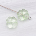 Four Leaf Clover Glass Beads in Fourteen Color Finishes view 7