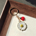 Enamel Daisy Ladybug Keychains Gold Key Ring 3 Colors view 8