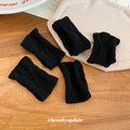 Fabric Cable Knit Elastic Hair Ties Five Piece Color Sets view 4