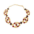 Crystal Round Teardrop Openwork Drop Earrings And Necklaces view 5