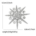 Eight Point Crystal Starburst Brooch In Four Colorways view 5