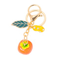Persimmon Peanut Leaf Keychain Gold Clasp Cord Eleven Styles view 5