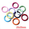 Mixed Color Wrapped Split Ring Components in Six Shapes view 10