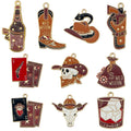 Alloy Gold-Tone Western Theme and Western Skull Metal Charms with 20 Listed Options view 5