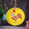 Yellow-Pom Crystal-Rooster