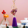 Jeweled Fortune Gourd Tassel Keychains in Four Colors plus Assorted Option view 5