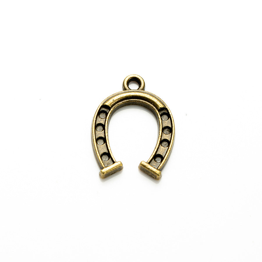 20x14mm Alloy Horseshoe Charm Pendant